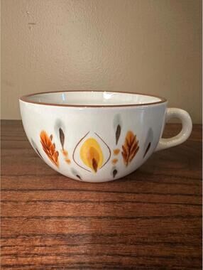 Vintage Stangl Amber Glo Pottery Cups
